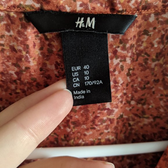 Long-sleeve Orange Collar Dress - Picture 3 of 5